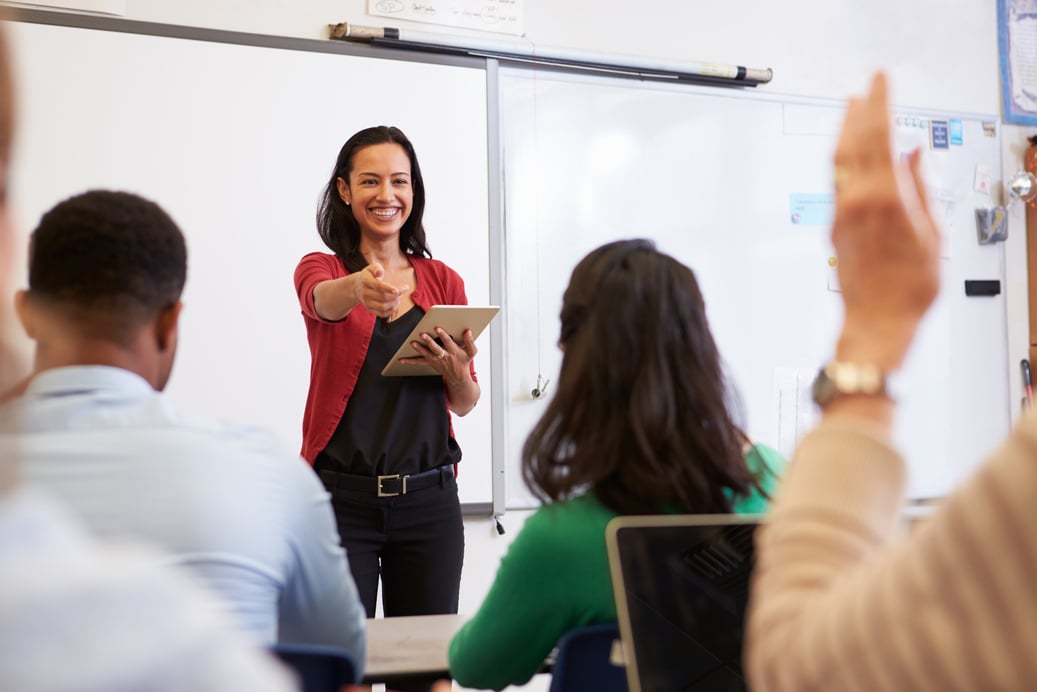 Teacher with Tablet 